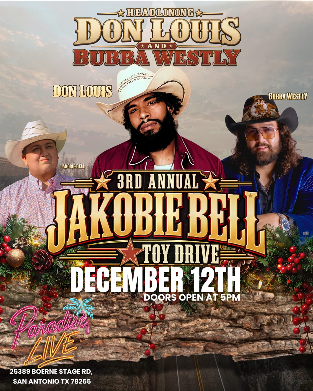 3rd Annual Jakobie Bell Toy Drive flyer